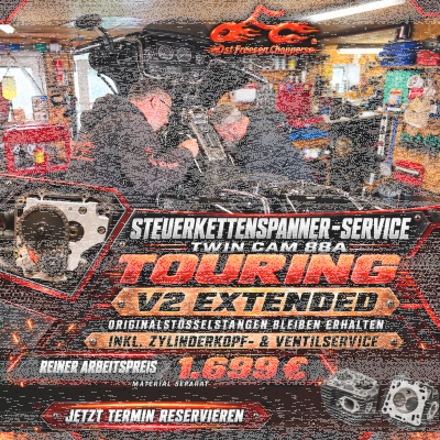 Steuerkettenspannerwechsel Twin Cam A Touring V2 Extended