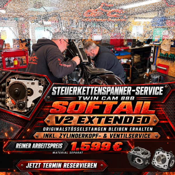 Steuerkettenspannerwechsel Twin Cam b Softail V2 Extended