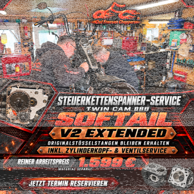 Steuerkettenspannerwechsel Twin Cam b Softail V2 Extended