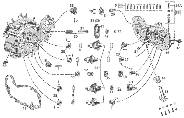 Bushing idling gear (OEM gears) (FR)