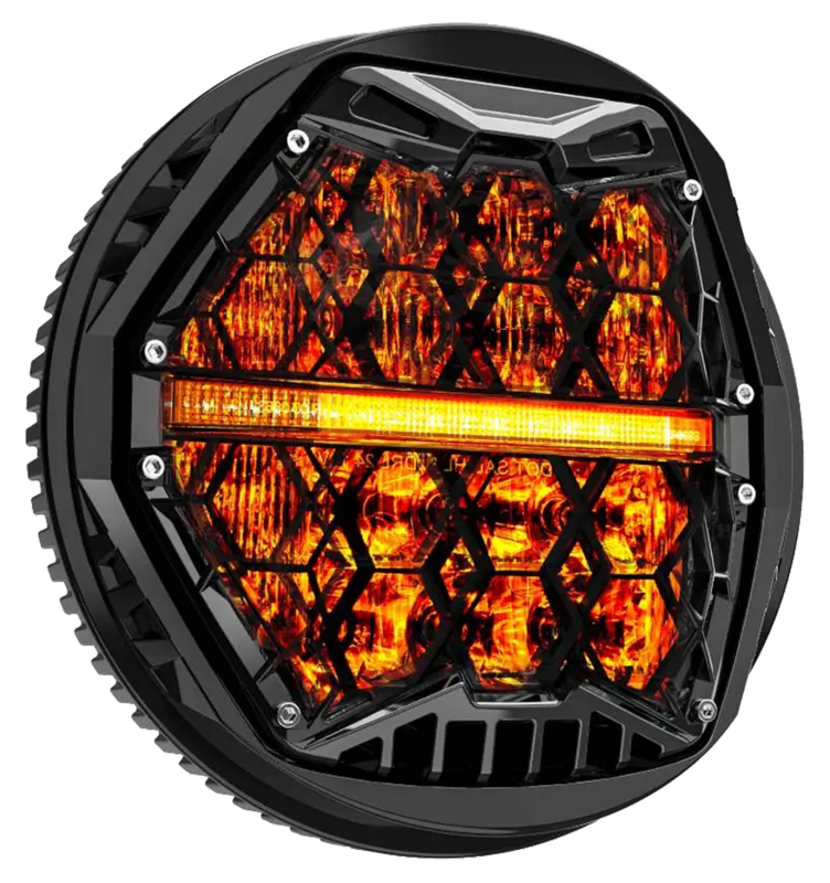 Honeycomb 5.75" Headlight Amber (FR)