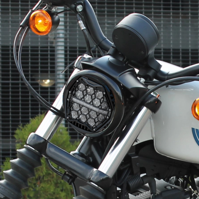 Honeycomb 5.75" Headlight Amber (FR)