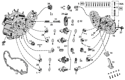 Bushing idling gear (OEM gears) (IT)