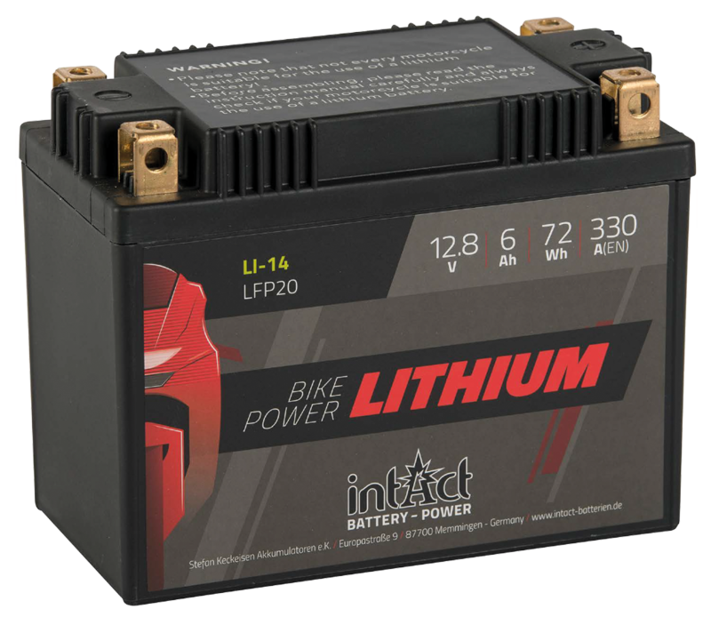 UN-3480 intAct Lithium Ion Battery LFP20, inkl. 7,50 Euro Battery deposit (GB)