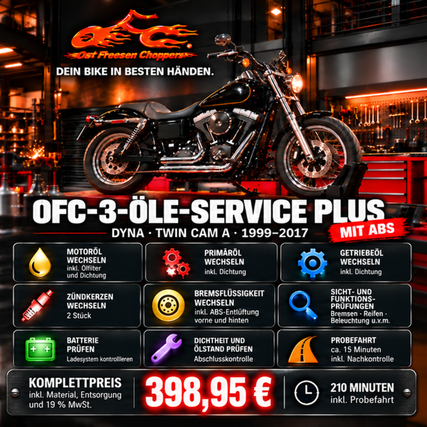 OFC-3-Öle-Service Plus mit ABS, Twin Cam A, 1999-2017