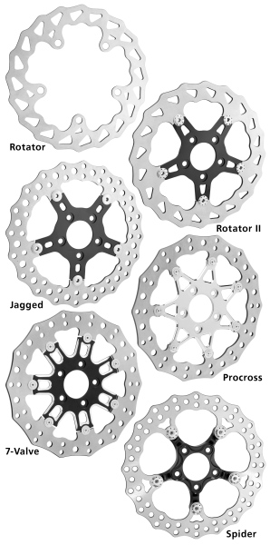 Ness Spider 11.8" Rear Chr FLH/T08-up (IT)