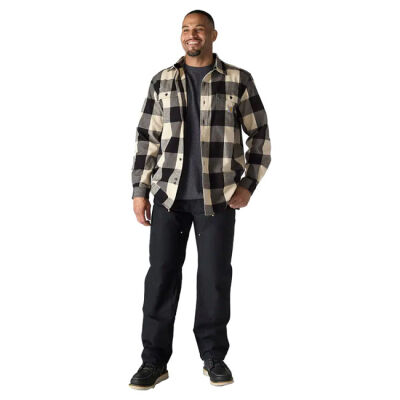 Carhartt Plaid flannel shirt oat milk Size 2XL